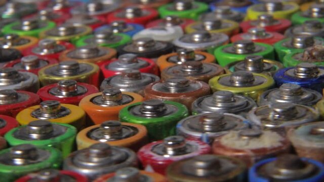 Used rechargeable batteries.