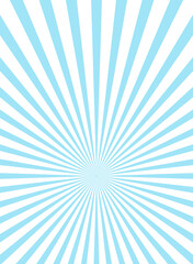 Sunlight vertical background. Blue color burst background
