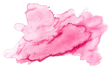 pink watercolor stain element
