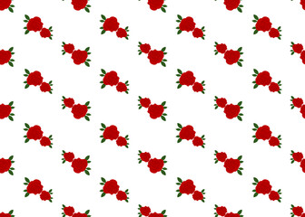 Red Rose. Seamless texture. For design and wrapping paper.