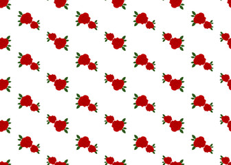 Red Rose. Seamless texture. For design and wrapping paper.