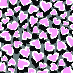 Abstract animal skin leopard seamless pattern design. Jaguar, leopard, cheetah, panther fur.