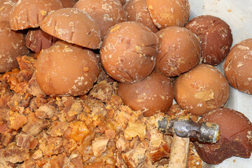 tasty and healthy date molasses stock