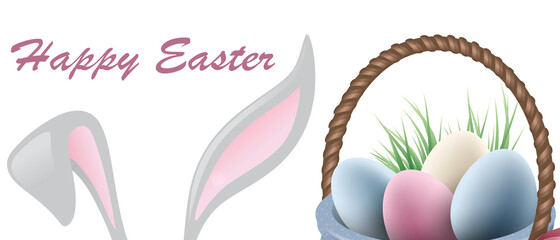 Illustration of a "Happy Easter"