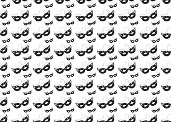 Theatrical mask on a white background. Seamless background