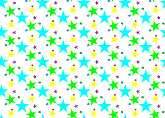Bright background with stars. Festive background. Seamless texture.