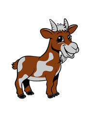 Ziege meckern lächeln 