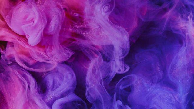 Acrylic paint clouds Liquid Reaction. abstract background.