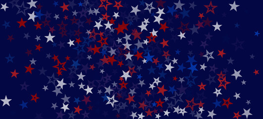National American Stars Vector Background. USA President's Independence Veteran's 11th of November Memorial Labor 4th of July Day