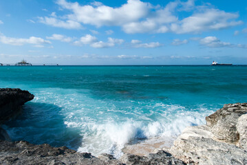 Grand Bahama Rocky Shore Waves