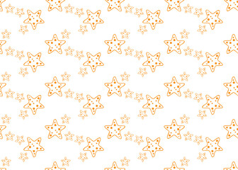 Background. Starfishes on a white background. Graphics and design.