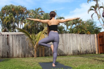 Young Woman Doing Yoga