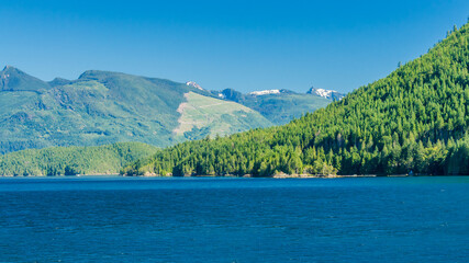 Majestic mountain lake in Canada.