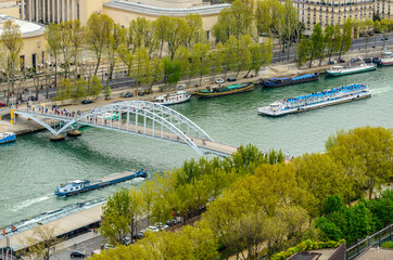 Aerial view cityscape of Paris in France