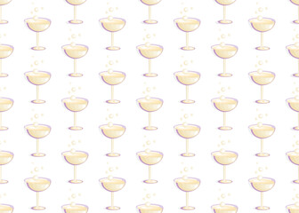 Cocktail geometric seamless pattern. For packaging design.