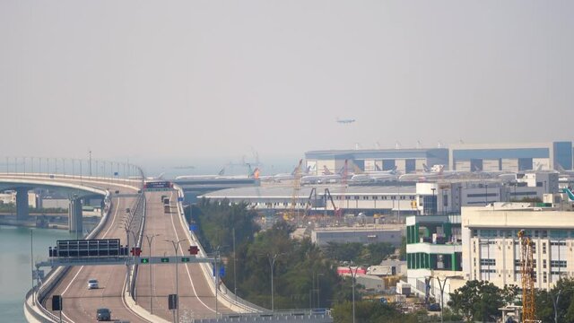 Hong Kong airport view