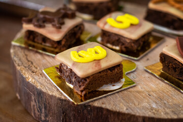 chocolate cake on a plate