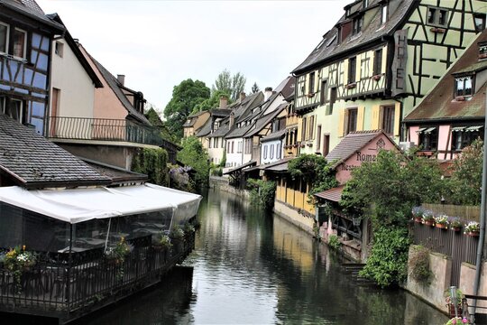 La Petite Venice Canal in Colmar, Alsace