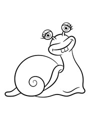 Schnecke lustig lieb 