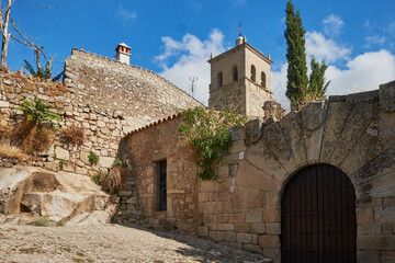 Obraz premium View of Trujillo, a city in the province of Cáceres (Extremadura), land of conquerors. Spain.