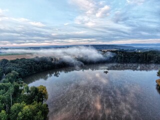 sky over lake, morning, sunrise