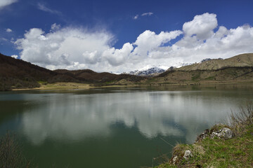 Mountain lake Ertso in the South Caucasus