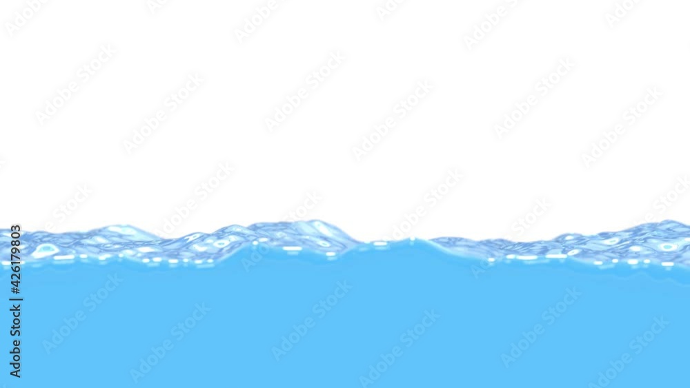 Poster realistic looping slow motion 3d animation of the flowing water rendered in uhd
