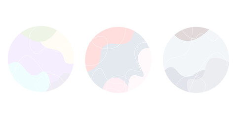 Vector set of Abstract Modern Background Templates. Design for sticker, and pin