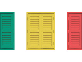 national flag on closed windows