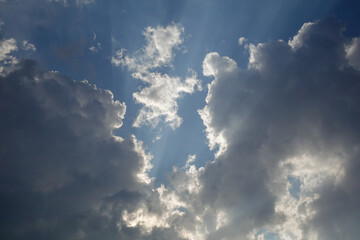 blue sky with clouds