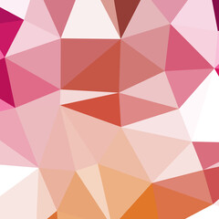 Abstract color Low-Polygones Generative Art background illustration