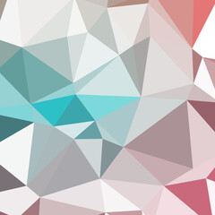 Fototapeta premium Abstract color Low-Polygones Generative Art background illustration