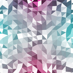 Abstract color Low-Polygones Generative Art background illustration
