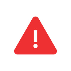 Alert icon. Exclamation mark in triangle. Attention, danger and alarm symbol.