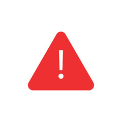 Alert icon. Exclamation mark in triangle. Attention, danger and alarm symbol.
