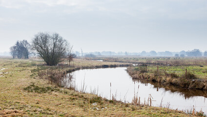 De Klencke in Oosterhesselen (The Netherlands):
newly meandering river in the landscape