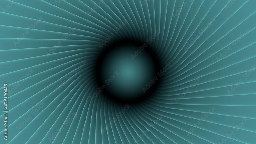 Poster abstract blue circular pattern. decorating. 3d rendering animation. motion design.