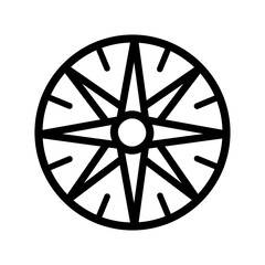 sundial outline icon