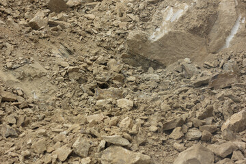 Stone land, desert, land from Mars 