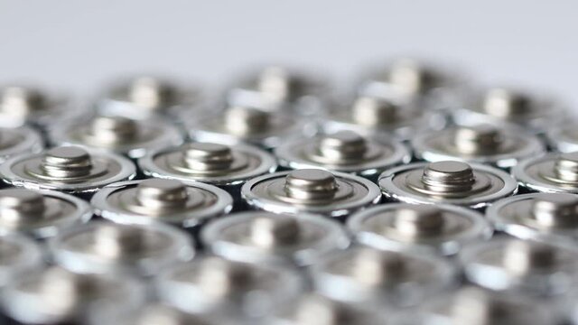 modern batteries filmed in motion