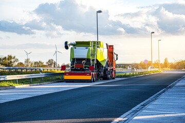 logistics of freight Europe, transport on the road