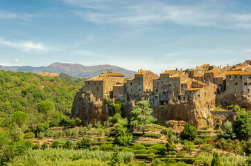 Volterra Italy. View of magnificent town where vampires supposed to live.