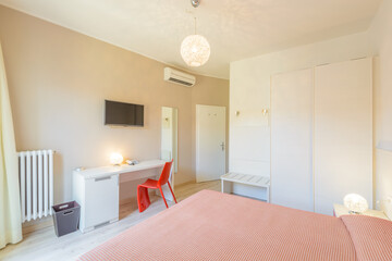 Beautiful and modern home and hotel bedroom interior design.