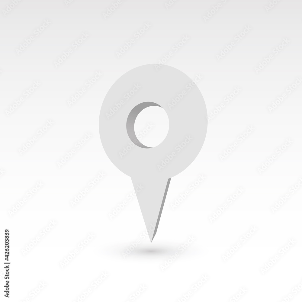 Aufkleber map pointer - 3d vector object