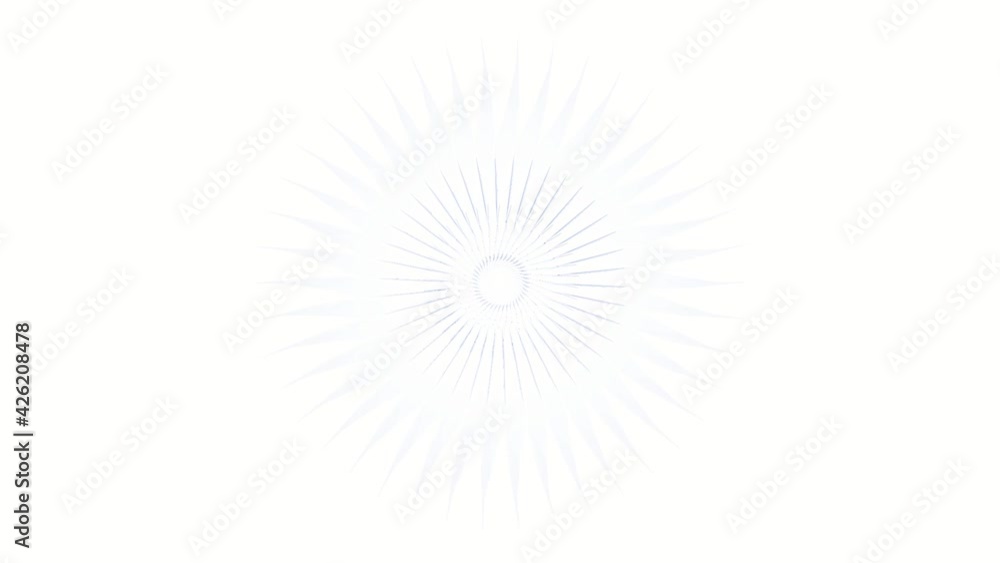 Aufkleber blue fast rotating abstract pattern of lines and stripes. the possibility of looping. 3d rendering a