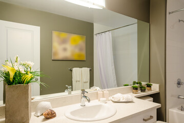 Fragment of a luxury bathroom