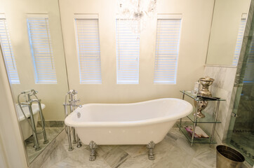 Fragment of a luxury bathroom