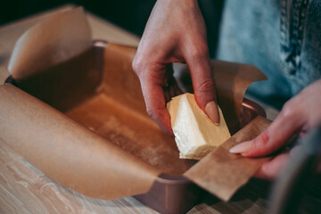 The baking process of baking pies and cookies in the kitchen © Hennadii