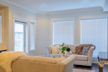 Interior design of a luxury living room