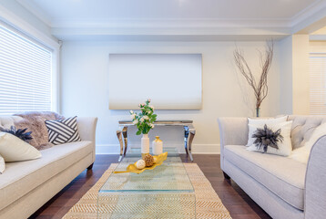 Interior design of a luxury living room